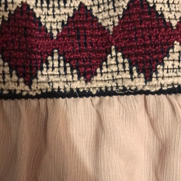 Off the shoulder cream top with Aztec details! - Picture 2 of 4